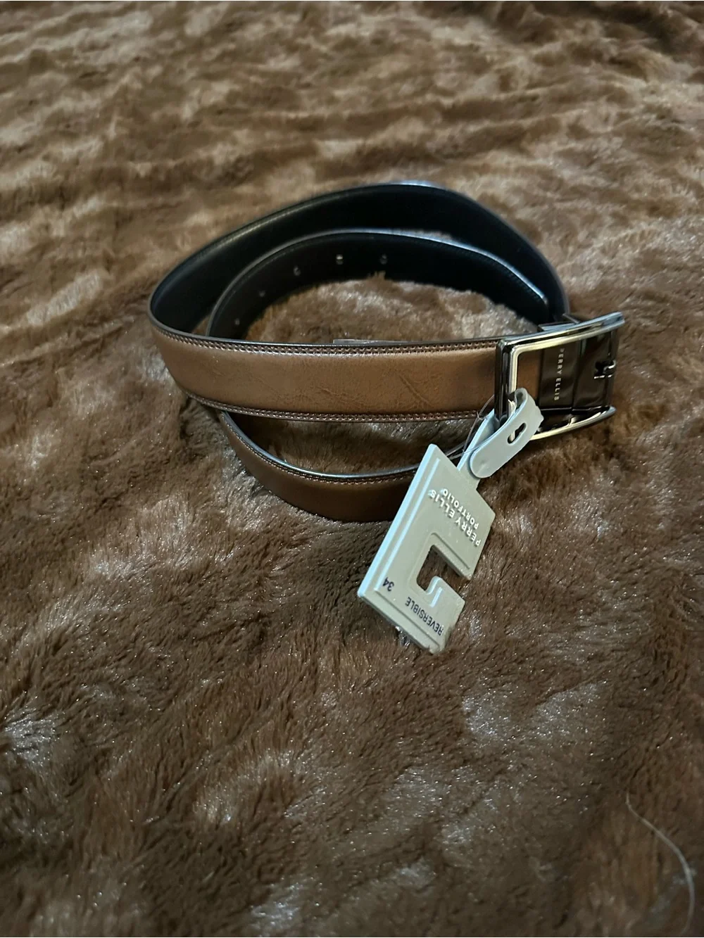 Perry Ellis Portfolio Reversible Belt